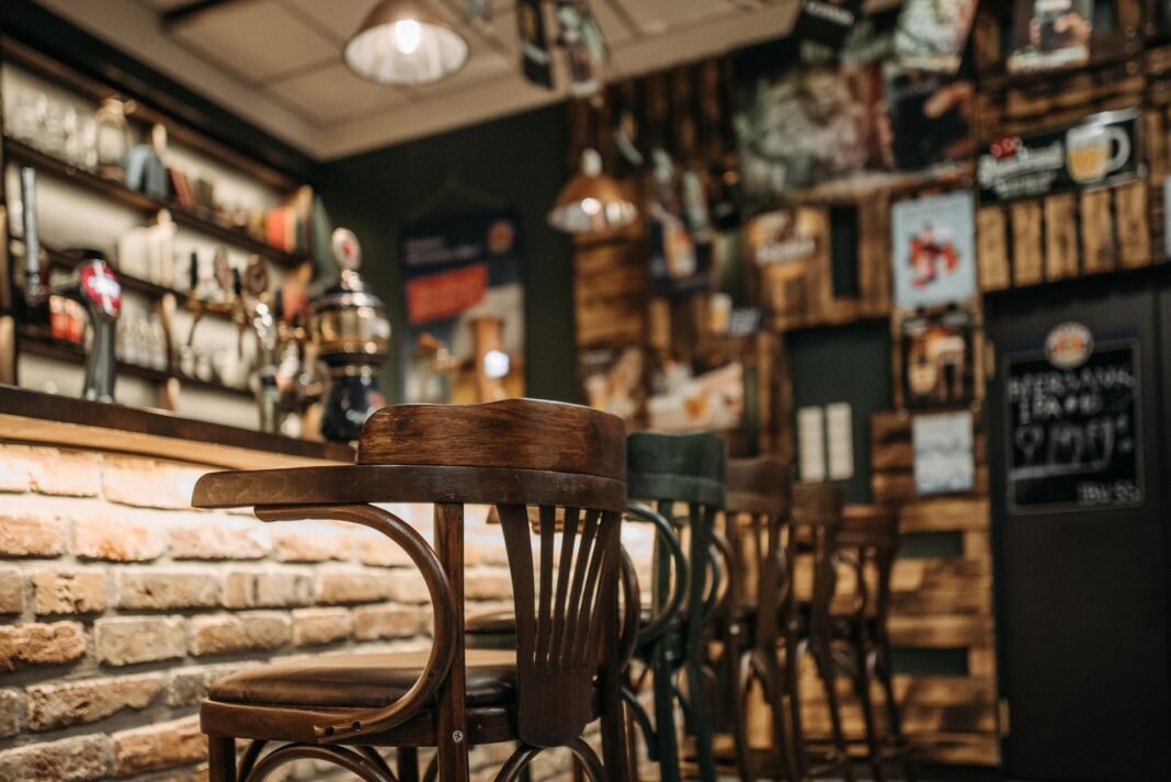Bars near Barclays Center - cozy Brooklyn pub interior with beer taps and brick wall